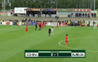 國足U16半場0-1落后墨西哥，鄺兆鐳威脅，張伯霖射門被撲。