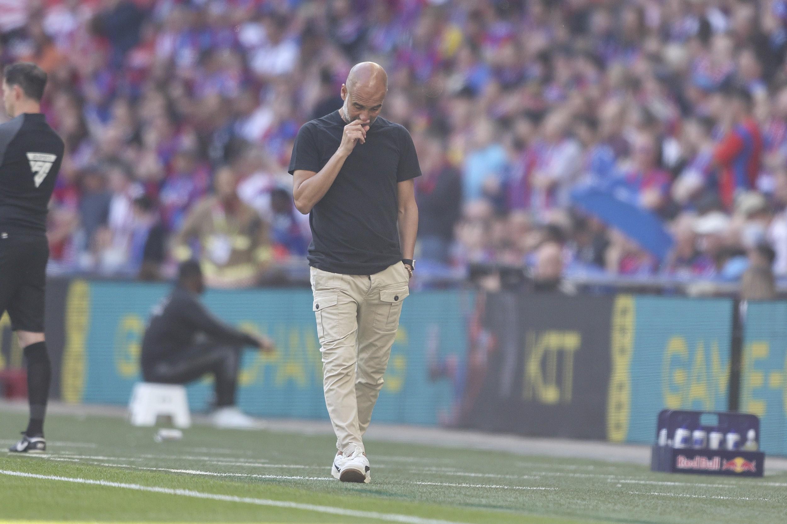 瓜迪奧拉再現(xiàn)決賽無腰陣0-1丟冠，上次是21年歐冠決賽