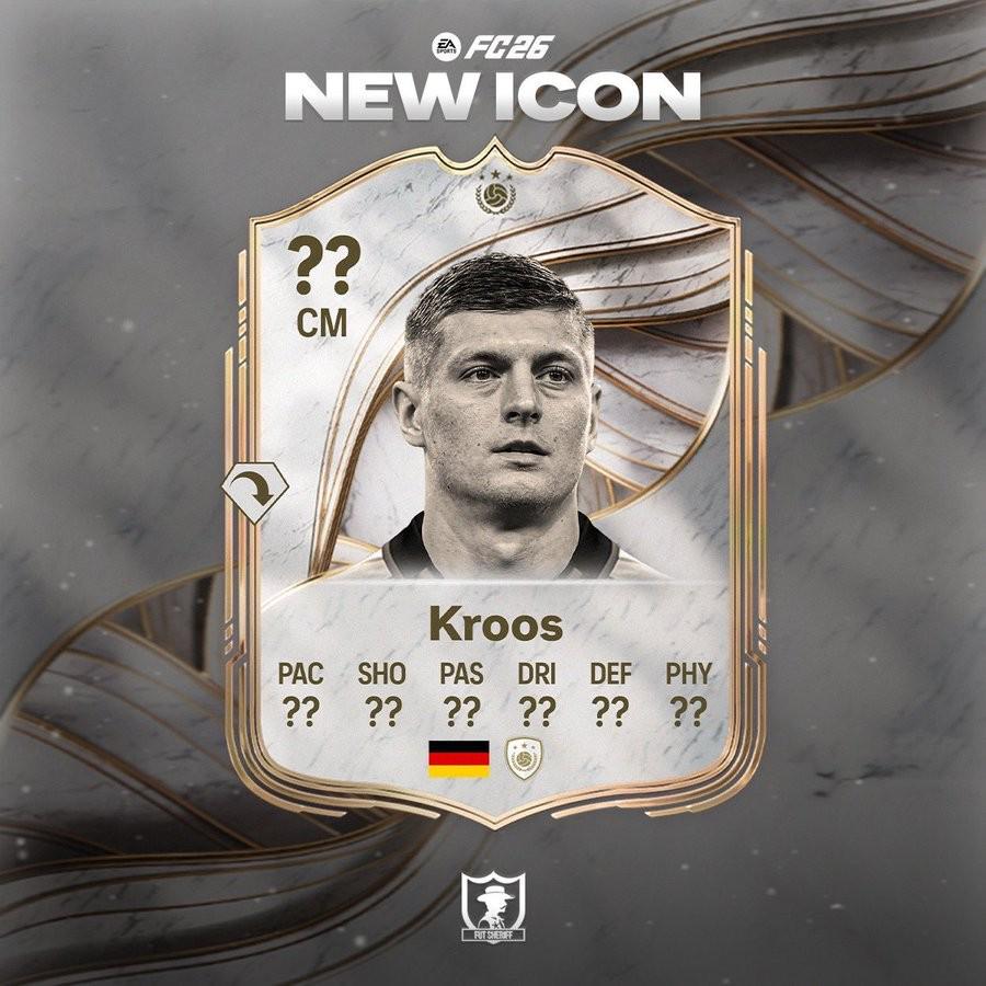 博主：托尼-克羅斯將會以傳奇球員形式在FC26中登場